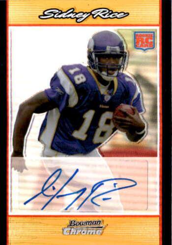 Sidney Rice [Autograph Gold Refractor] #BC79