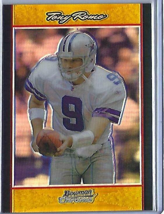 Tony Romo [Gold Refractor] #BC115