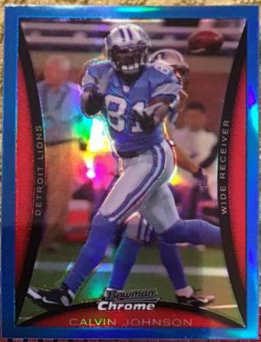Calvin Johnson [Blue Refractor] #BC190