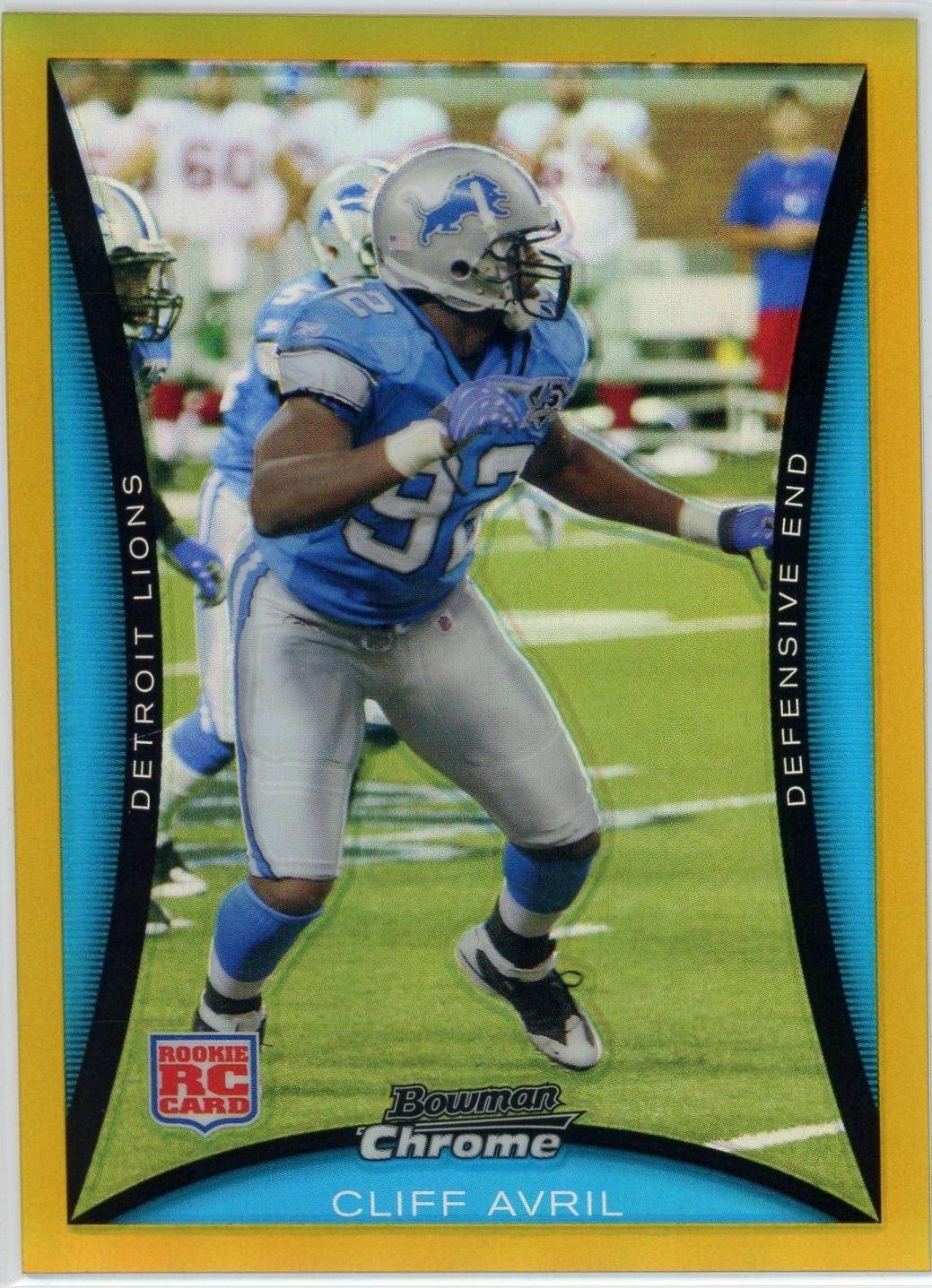 Cliff Avril [Gold Refractor] #BC16