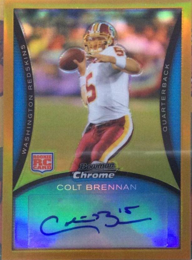 Colt Brennan [Autograph Gold Refractor] #BC62