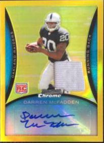 Darren McFadden [Autograph Gold Refractor Jersey] #BC71