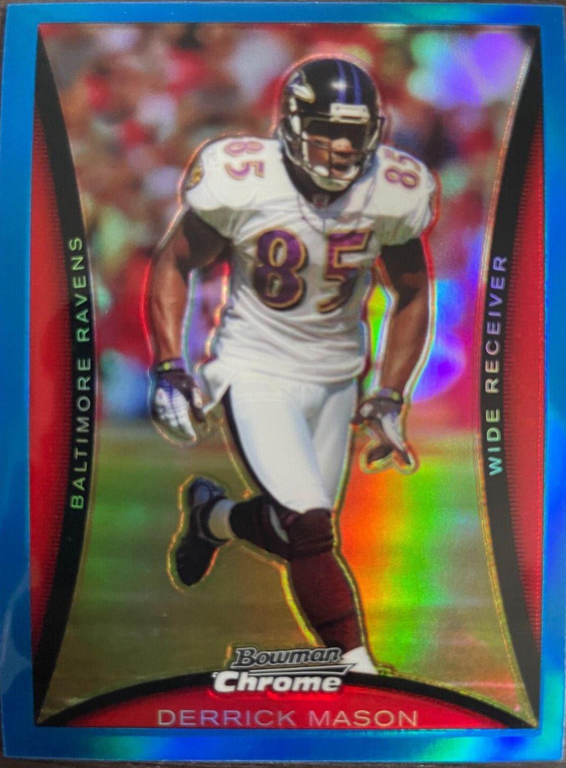 Derrick Mason [Blue Refractor] #BC200