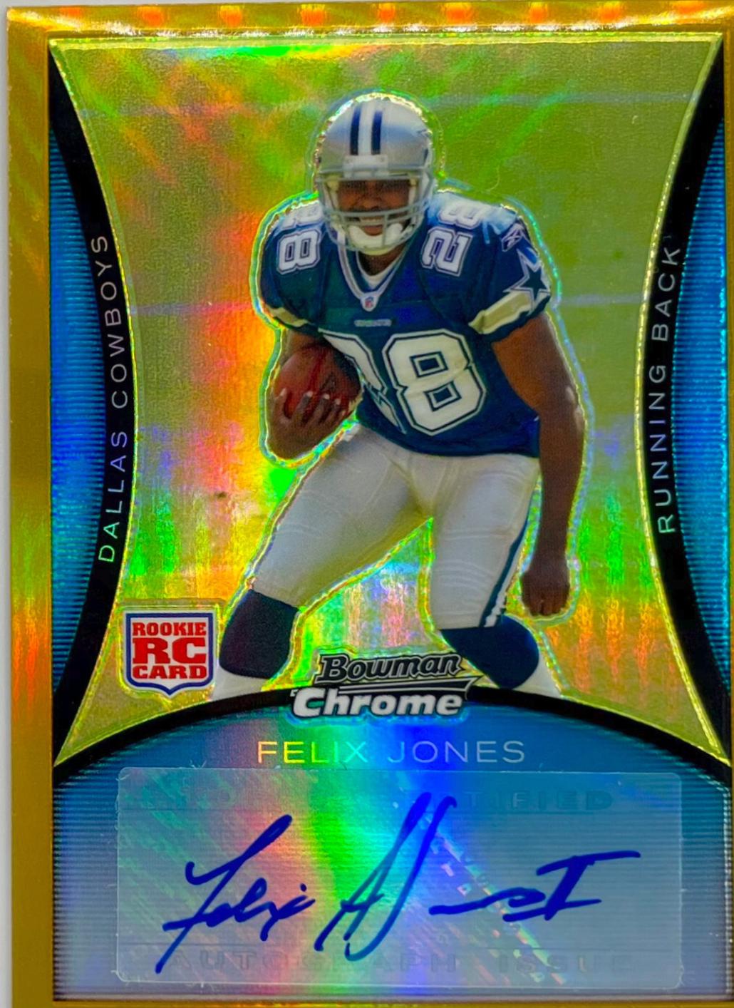 Felix Jones [Autograph Gold Refractor] #BC70