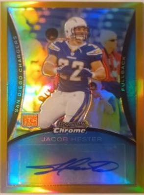 Jacob Hester [Autograph Gold Refractor] #BC105