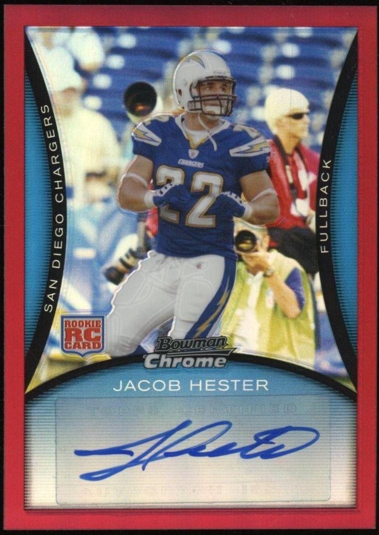 Jacob Hester [Autograph Red Refractor] #BC105