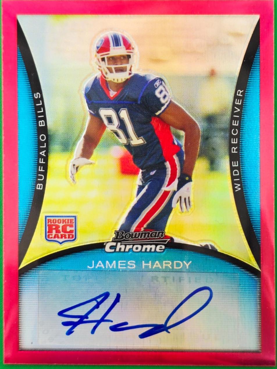 James Hardy [Autograph Red Refractor] #BC90