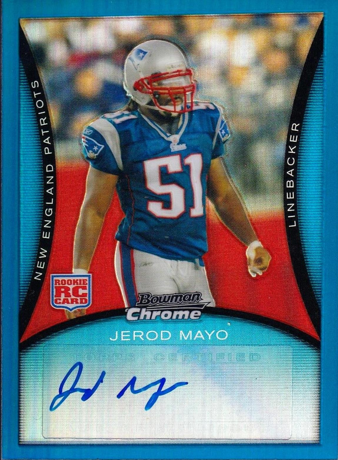 Jerod Mayo [Autograph Blue Refractor] #BC107