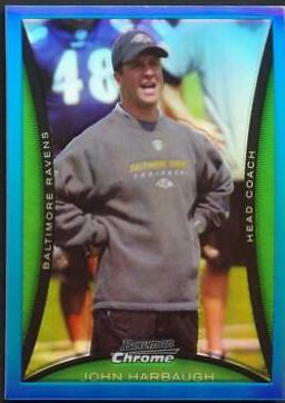 John Harbaugh [Blue Refractor] #BC217