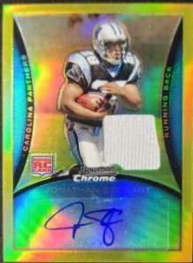 Jonathan Stewart [Autograph Gold Refractor Jersey] #BC75