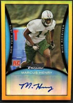 Marcus Henry [Autograph Gold Refractor] #BC101