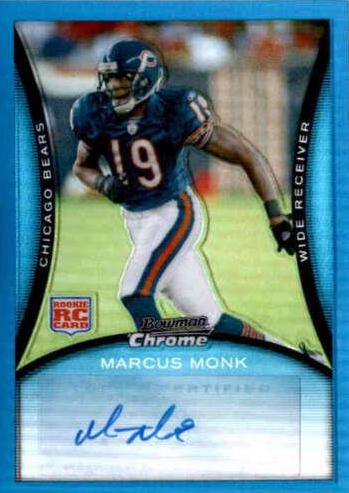 Marcus Monk [Autograph Blue Refractor] #BC100