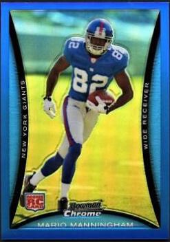 Mario Manningham [Blue Refractor] #BC98