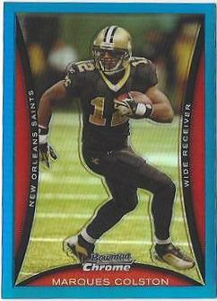 Marques Colston [Blue Refractor] #BC191