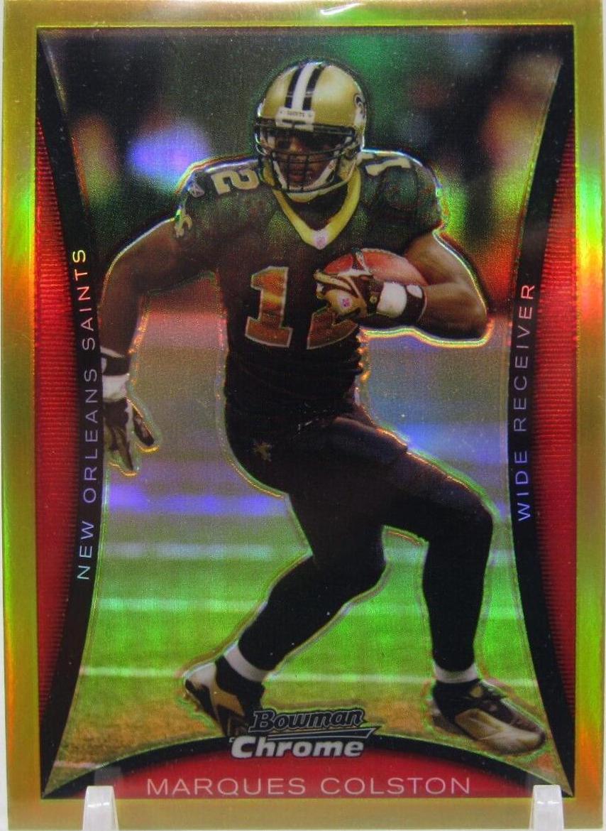 Marques Colston [Gold Refractor] #BC191