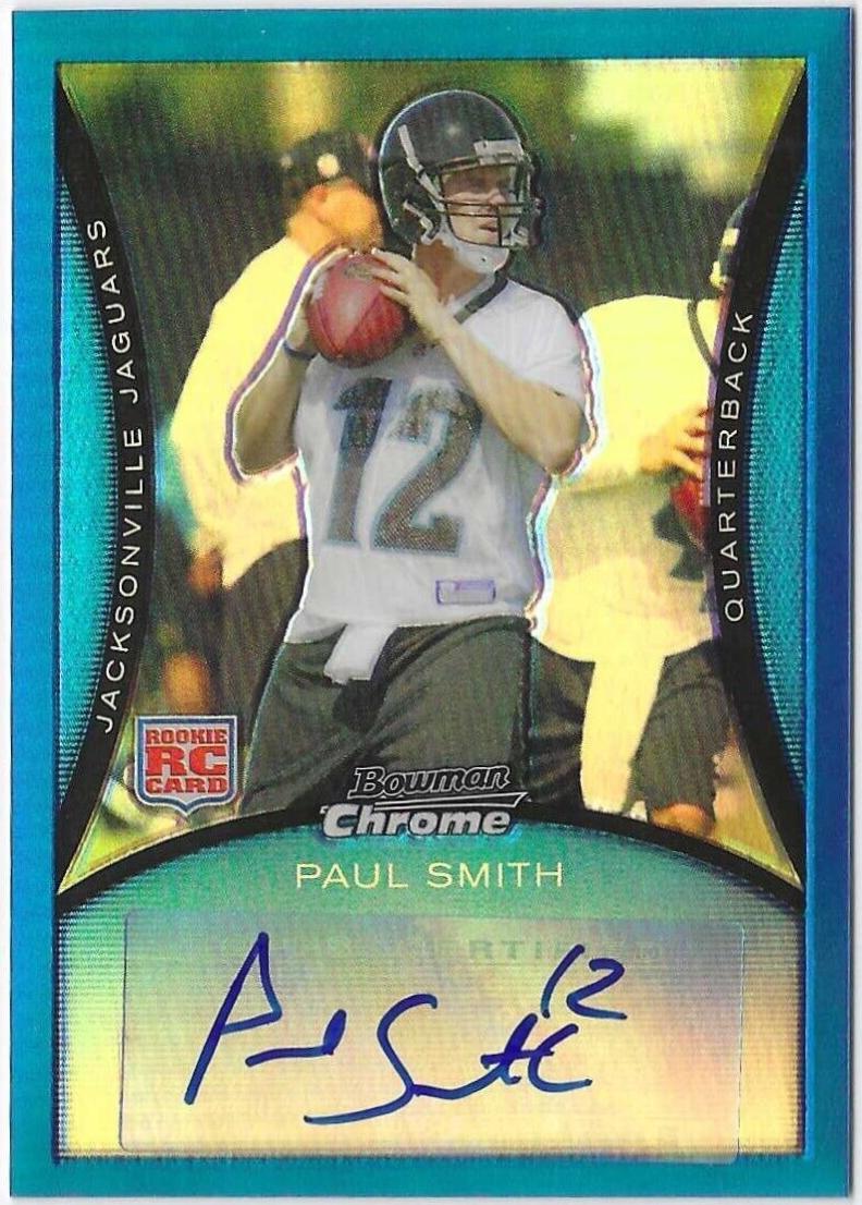 Paul Smith [Autograph Blue Refractor] #BC63