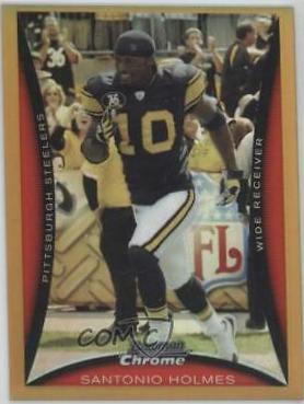 Santonio Holmes [Gold Refractor] #BC181