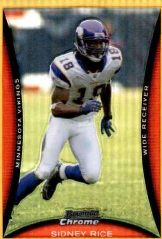 Sidney Rice [Gold Refractor] #BC195