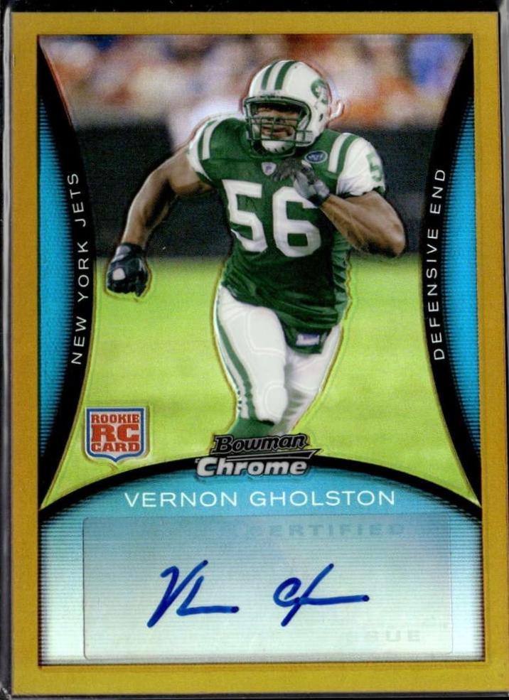 Vernon Gholston [Autograph Gold Refractor] #BC109