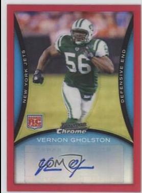 Vernon Gholston [Autograph Red Refractor] #BC109