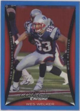 Wes Welker [Blue Refractor] #BC185