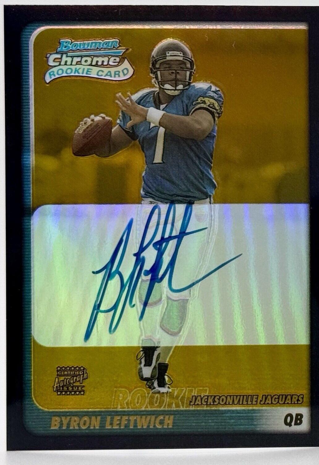 Byron Leftwich [Autograph Gold Refractor] #221