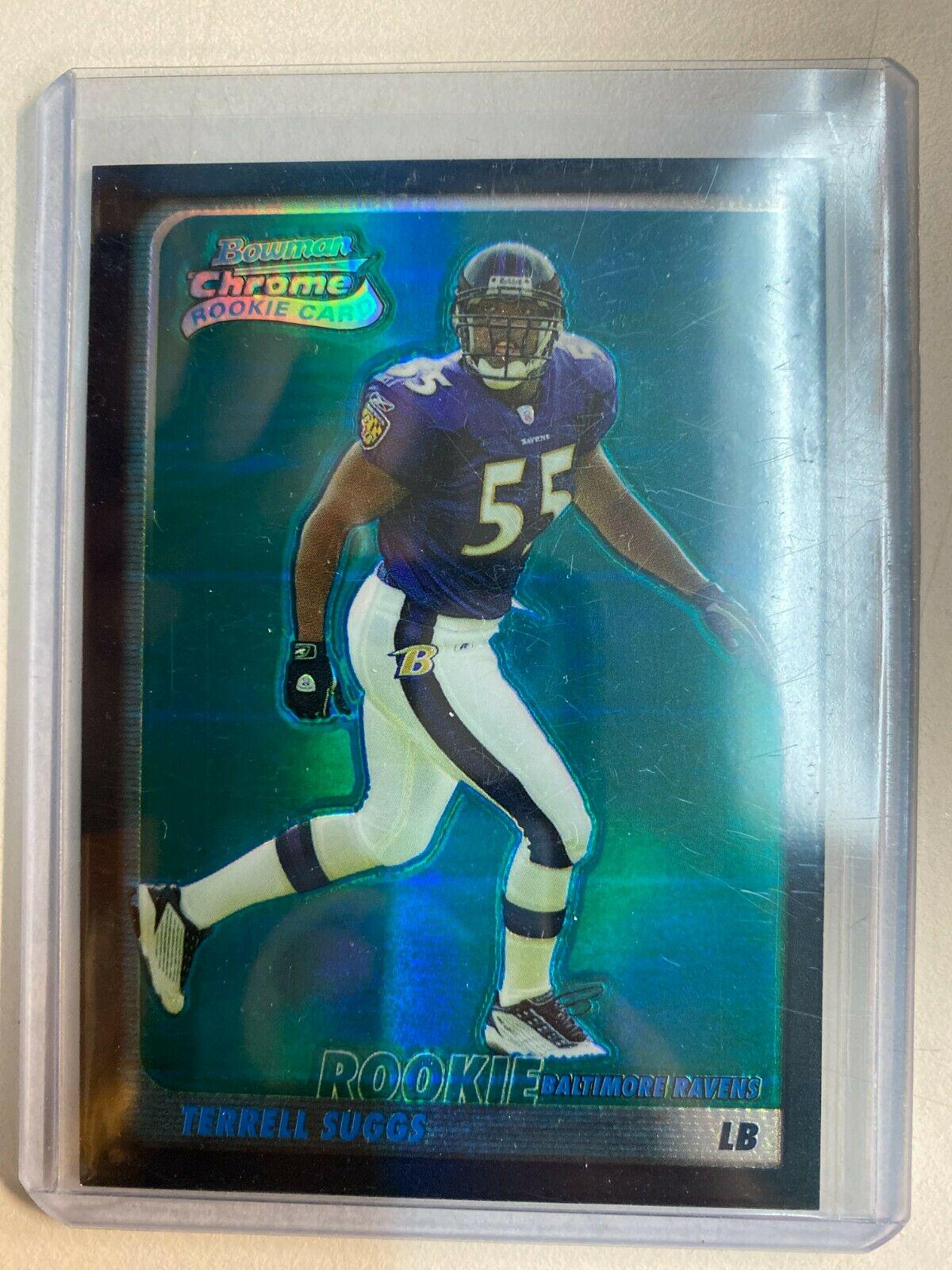 Terrell Suggs [Blue Refractor] #128