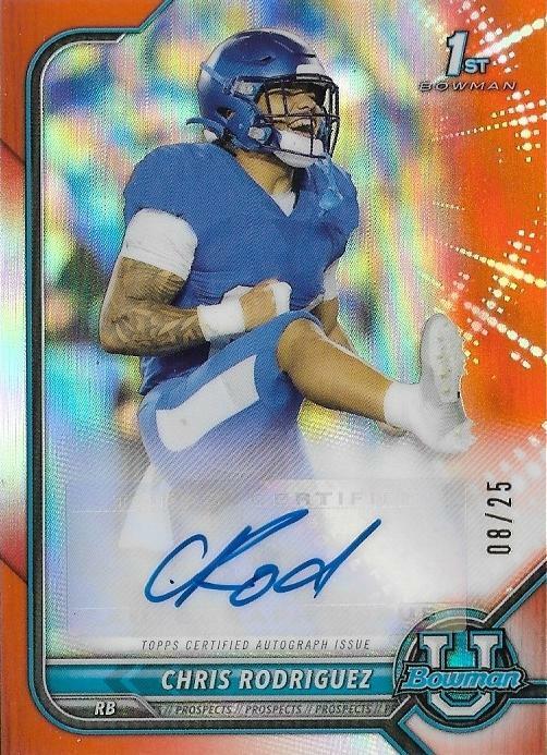 Chris Rodriguez [Orange Refractor] #BCPA-CR