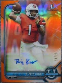 D'Eriq King [Orange Refractor] #BCPA-DK