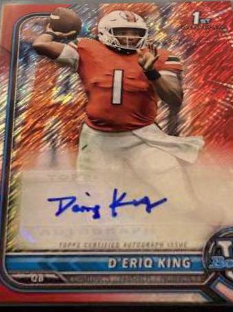 D'Eriq King [Red Shimmer Refractor] #BCPA-DK