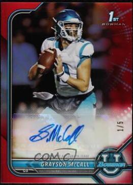 Grayson McCall [Red Refractor] #BCPA-GMC