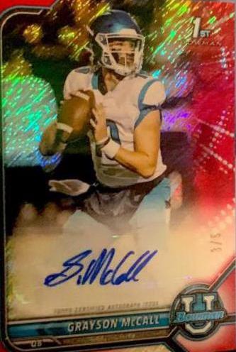 Grayson McCall [Red Shimmer Refractor] #BCPA-GMC