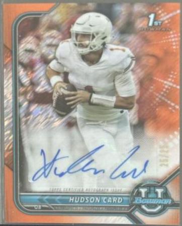 Hudson Card [Orange Refractor] #BCPA-HC