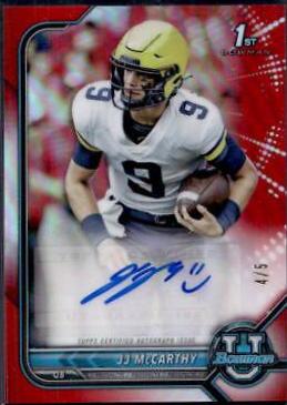 JJ McCarthy [Red Refractor] #BCPA-JM