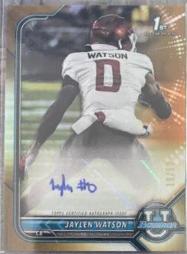 Jaylen Watson [Gold Refractor] #BCPA-JWA