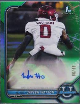 Jaylen Watson [Green Refractor] #BCPA-JWA