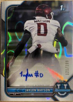 Jaylen Watson [Lava Refractor] #BCPA-JWA
