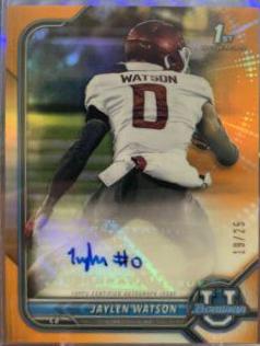 Jaylen Watson [Orange Refractor] #BCPA-JWA