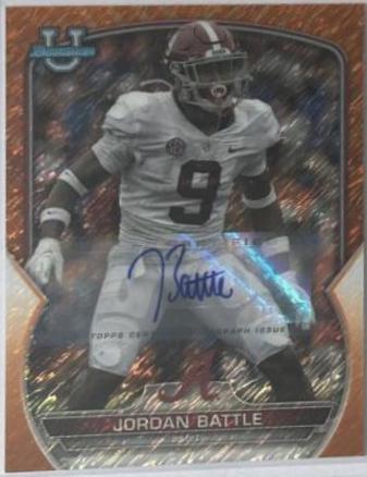 Jordan Battle [Orange Shimmer Refractor] #BCPA-JBA