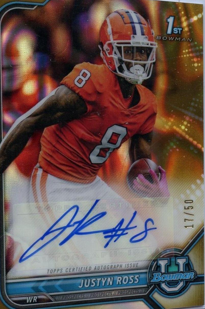 Justyn Ross [Gold Lava Refractor] #BCPA-JR