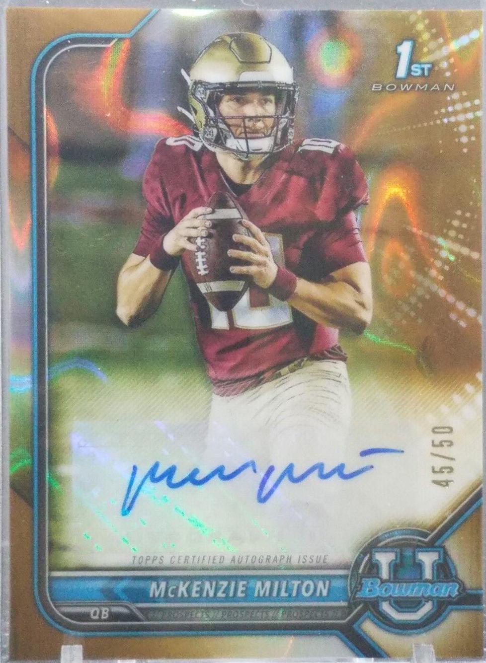McKenzie Milton [Gold Lava Refractor] #BCPA-MM