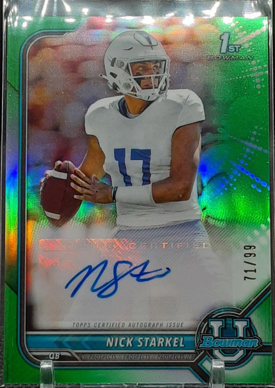 Nick Starkel [Green Refractor] #BCPA-NS