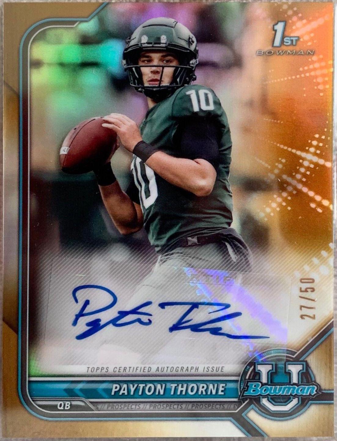 Payton Thorne [Gold Refractor] #BCPA-PT