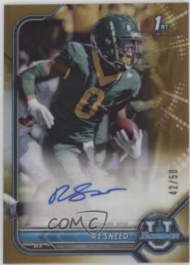 RJ Sneed [Gold Refractor] #BCPA-RS