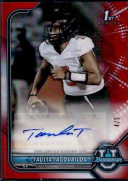 Taulia Tagovailoa [Red Refractor] #BCPA-TT