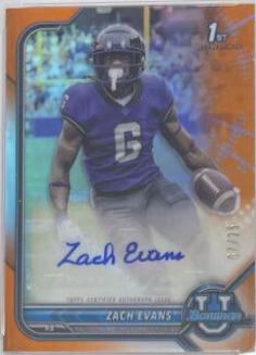 Zach Evans [Orange Refractor] #BCPA-ZE