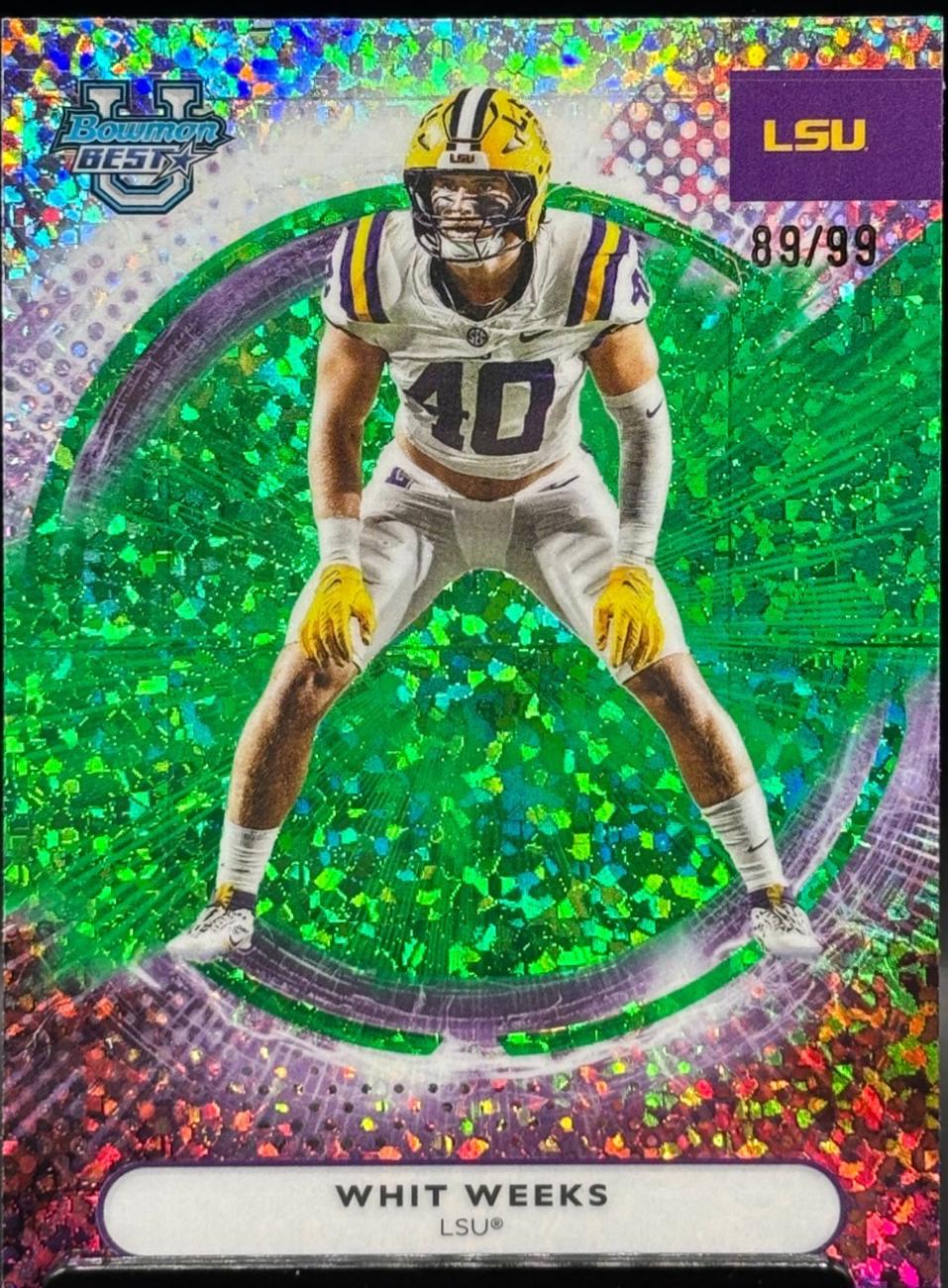 Whit Weeks [Green Mini-Diamond Refractor] #81
