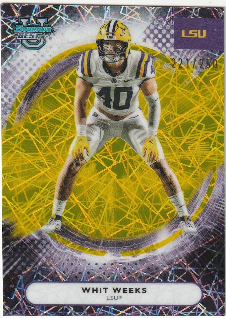 Whit Weeks [Yellow Lazer Refractor] #81