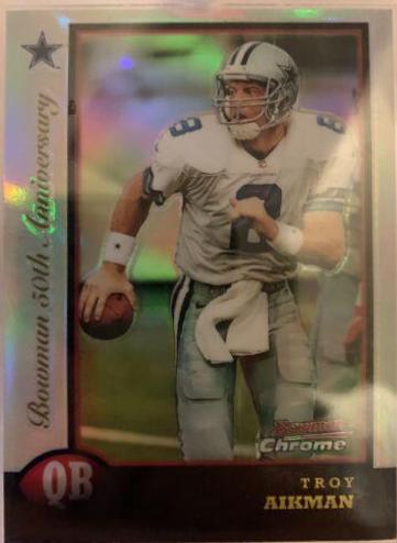 Troy Aikman [Golden Anniversary Refractors] #128
