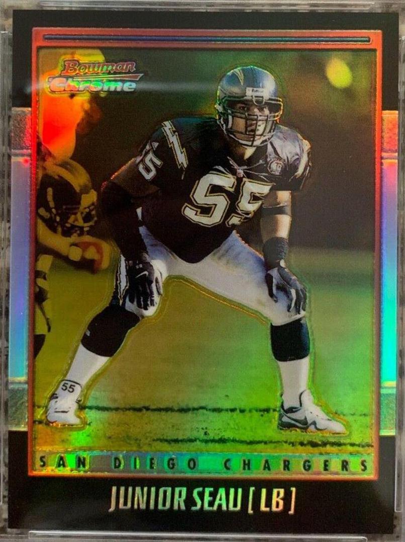 Junior Seau [Gold Refractor] #74